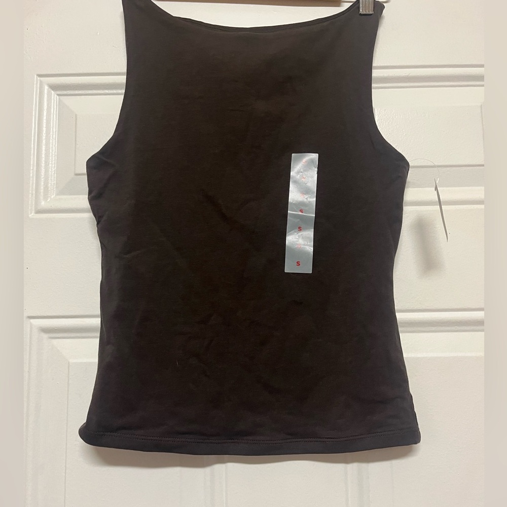 Brown Women's boat Tank Top